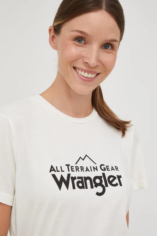 beżowy Wrangler t-shirt ATG