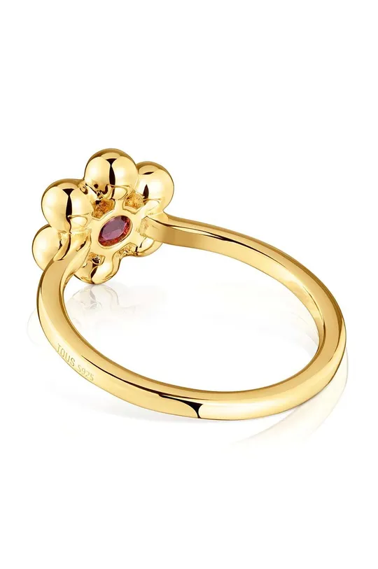 Δαχτυλίδι από επιχρυσωμένο ασήμι Tous 14 Επιχρυσωμένο με χρυσό 18 καρατίων, Ροδολίτης