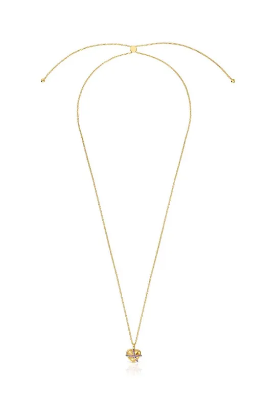 Ogrlica iz srebra prevlečenega z zlatom Tous zlata