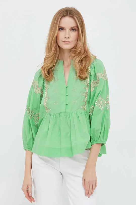 зелёный Хлопковая блузка Rich & Royal Женский