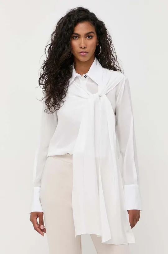 λευκό Μεταξωτό πουκάμισο Liviana Conti Γυναικεία