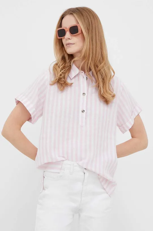 ροζ Λευκή μπλούζα Rich & Royal Γυναικεία