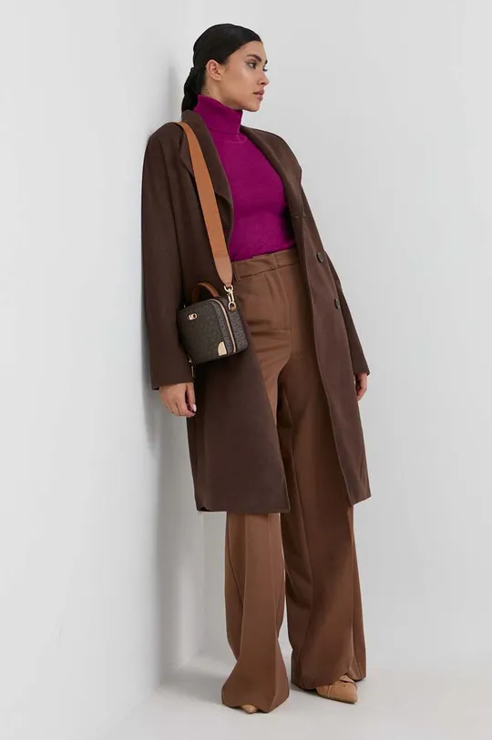 Пальто Silvian Heach коричневий