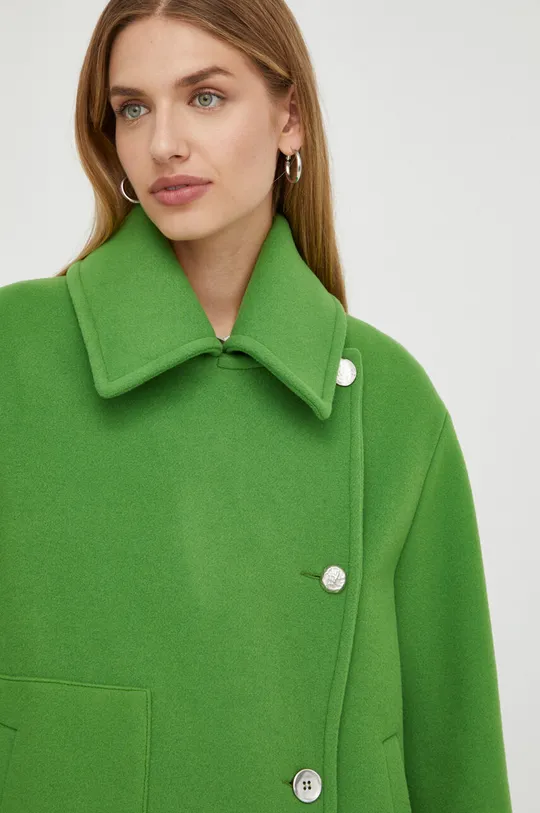 zielony Beatrice B płaszcz wełniany