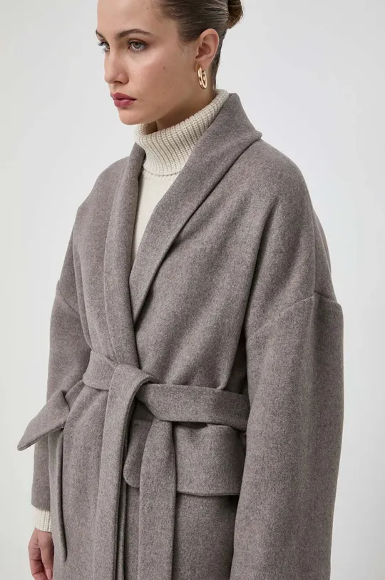 grigio Beatrice B cappotto in lana