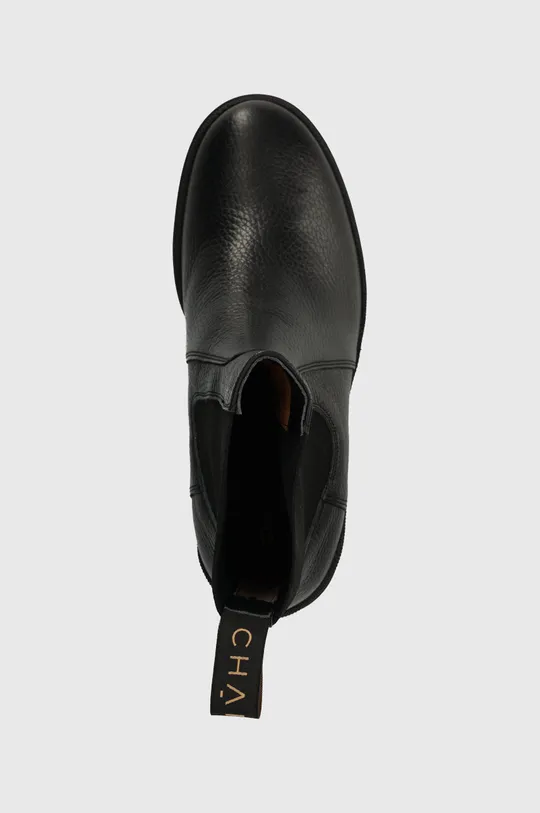 μαύρο Δερμάτινες μπότες τσέλσι Charles Footwear Melby