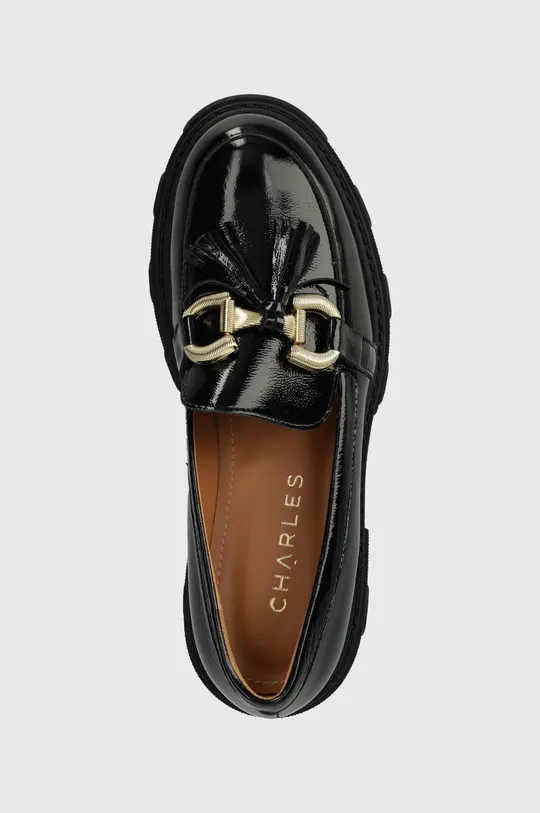 μαύρο Δερμάτινα μοκασίνια Charles Footwear Zulia