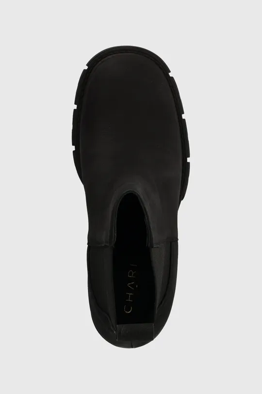 μαύρο Δερμάτινες μπότες τσέλσι Charles Footwear Sophie