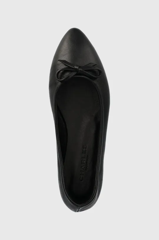 μαύρο Δερμάτινες μπαλαρίνες Charles Footwear Anastasija