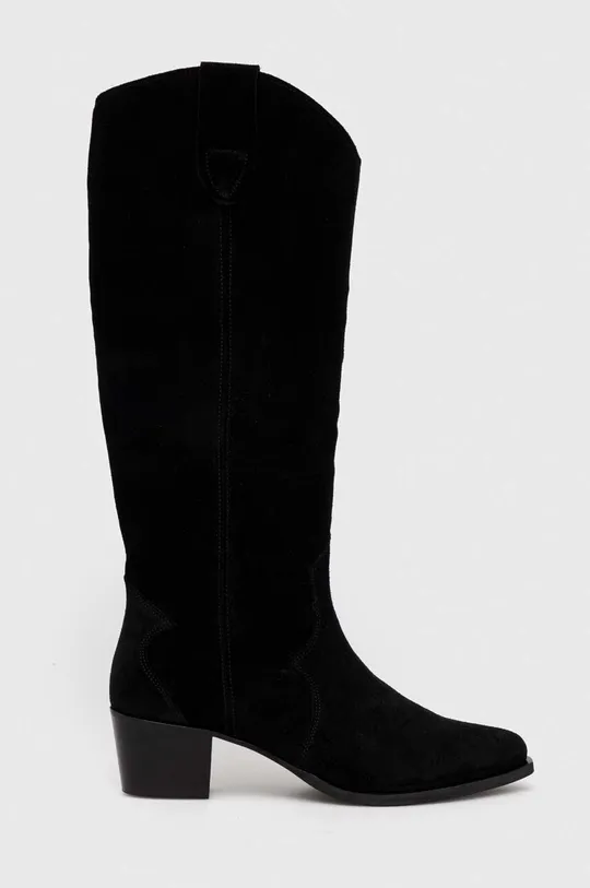 crna Čizme od brušene kože Charles Footwear Viola Ženski