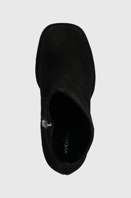 čierna Semišové topánky Wojas