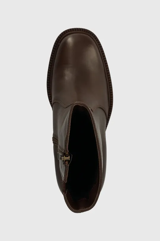 hnedá Kožené členkové topánky Wojas
