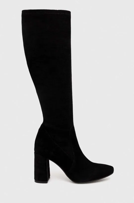 črna Elegantni škornji iz semiša Wojas Ženski