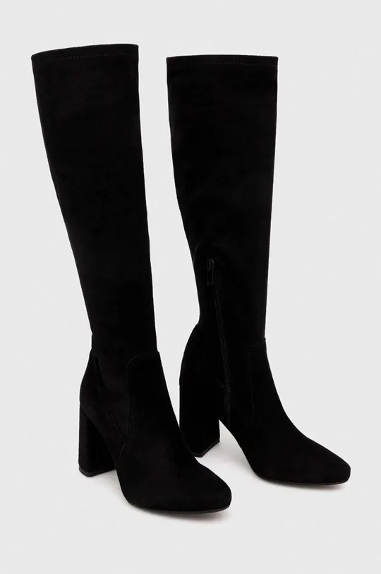 Elegantni škornji iz semiša Wojas črna
