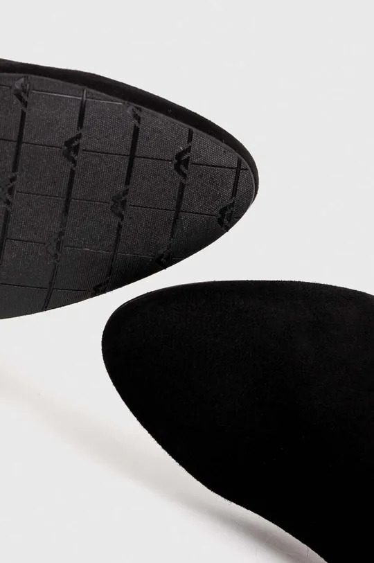 črna Elegantni škornji iz semiša Wojas
