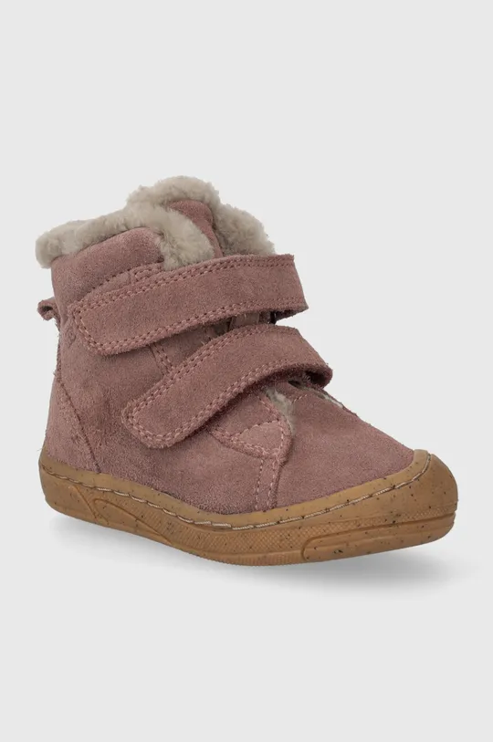 Παιδικές χειμερινές μπότες σουέτ Froddo ροζ