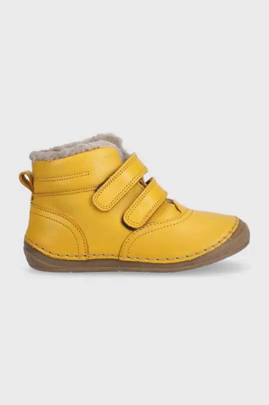 κίτρινο Παιδικές δερμάτινες χειμερινές μπότες Froddo Παιδικά