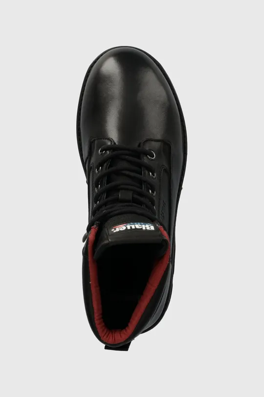 čierna Kožené členkové topánky Blauer RUSK