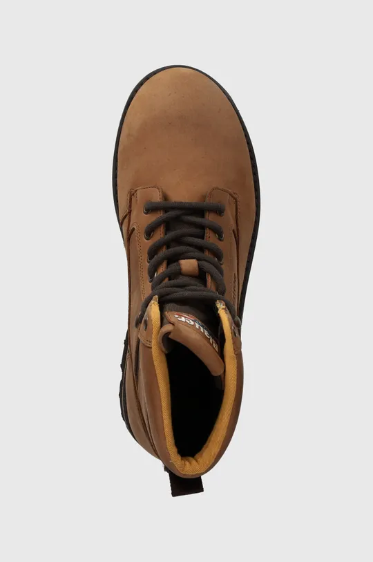 hnedá Kožené členkové topánky Blauer RUSK