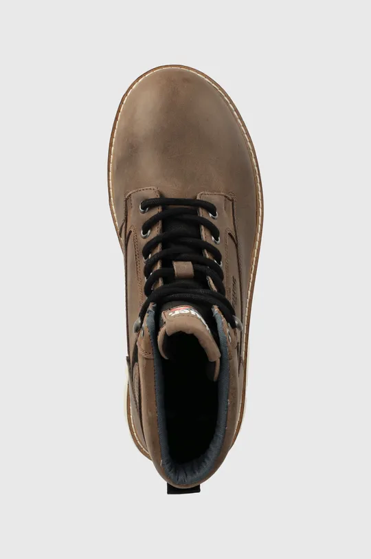 hnedá Kožené členkové topánky Blauer RUSK