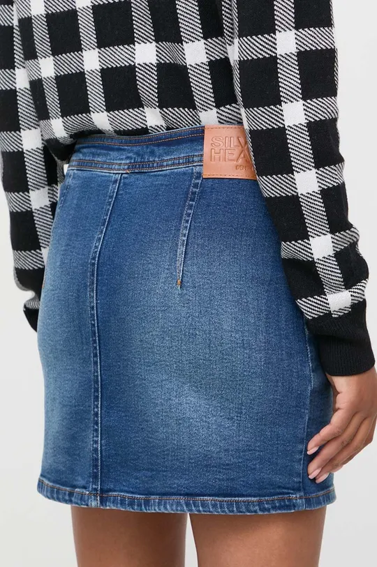 Silvian Heach spódnica jeansowa 99 % Bawełna, 1 % Elastan