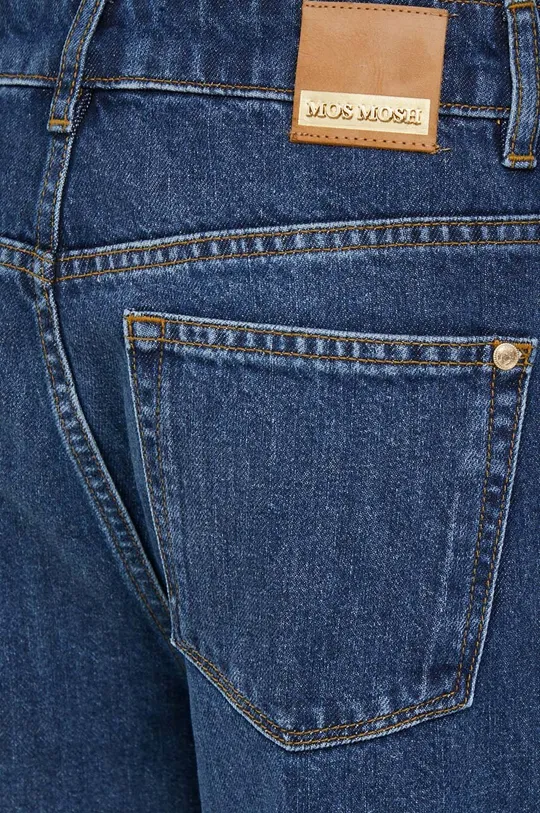 Mos Mosh jeansy z domieszką lnu high waist | Answear.com