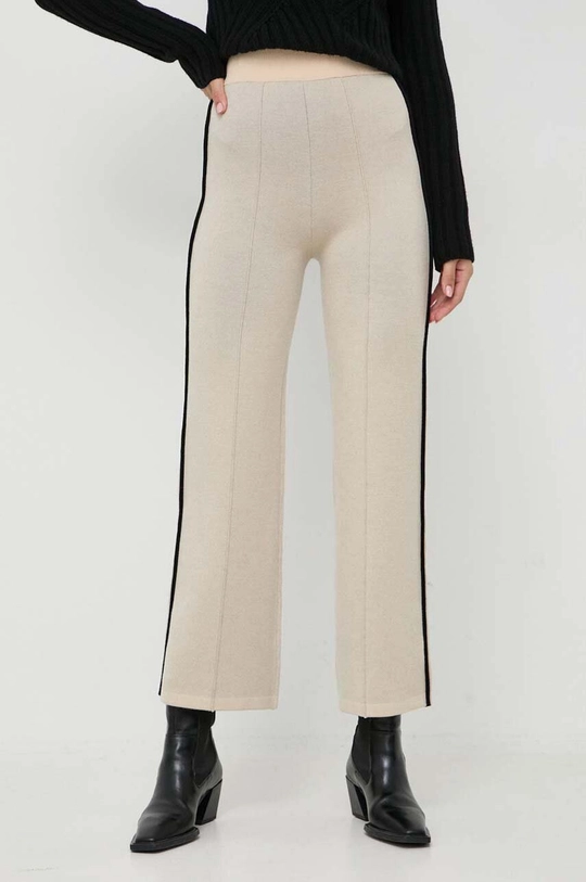 beige Beatrice B pantaloni in lana Donna