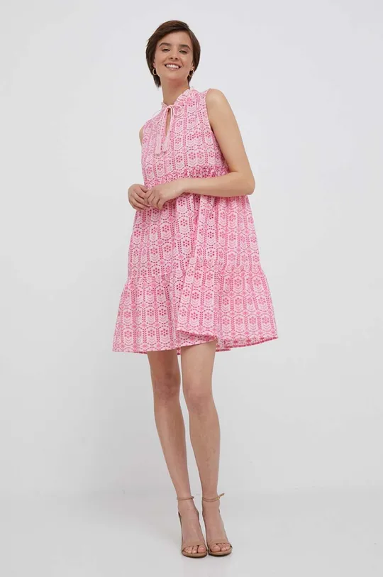 ροζ Βαμβακερό φόρεμα Rich & Royal
