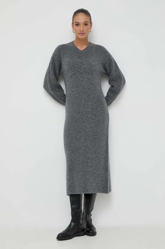 grigio Beatrice B vestito con aggiunta di lana Donna