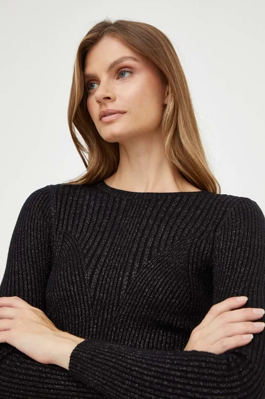 fekete Silvian Heach gyapjúkeverék pulóver Női