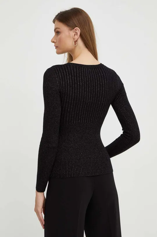 fekete Silvian Heach gyapjúkeverék pulóver