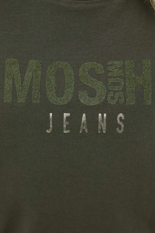 зелений Бавовняна футболка Mos Mosh