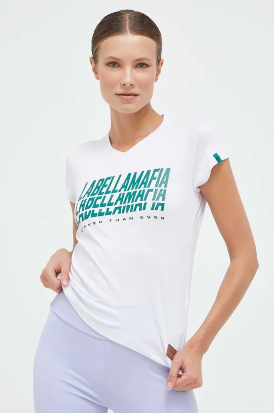 bela Kratka majica LaBellaMafia Brave