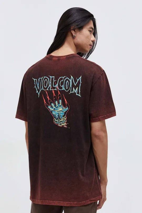 Хлопковая футболка Volcom x MAX SHERMAN 100% Хлопок