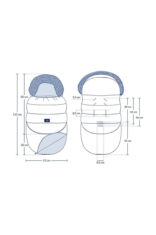 Vreća za spavanje za kolica La Millou Combo mornarsko plava 130217.Spi
