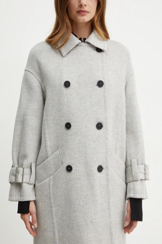 Liviana Conti cappotto in lana F4WW53 grigio