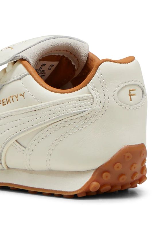 Dětské kožené sneakers boty Puma AVANTI VL FENTY AC INF 308484 béžová ZW24