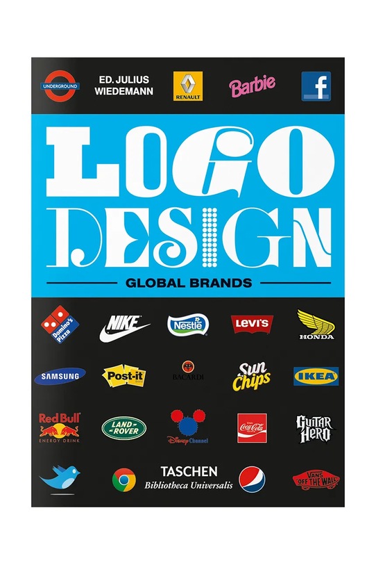 Taschen książka Logo Design. Global Brands, English multicolor 9783836576758
