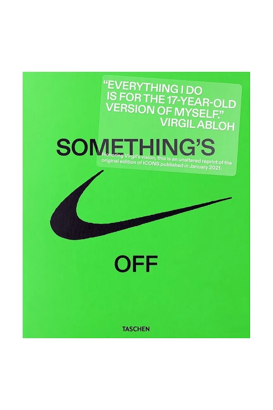 Taschen książka Nike. ICONS by Virgil Abloh, English zielony 9783836585095