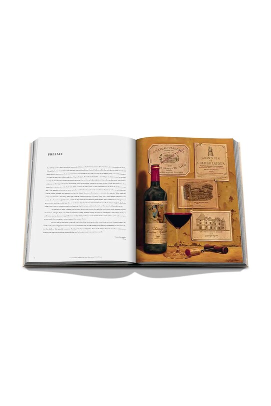 Assouline książka Wine & Travel France by Enrico Bernardo, English pomarańczowy 9781649803849