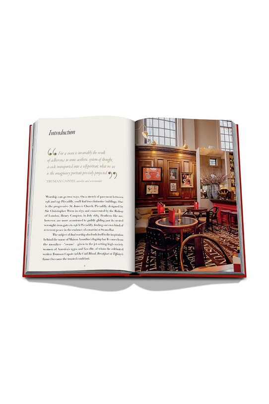 Assouline książka Swans Bar By Assouline, English czerwony 9781649803856