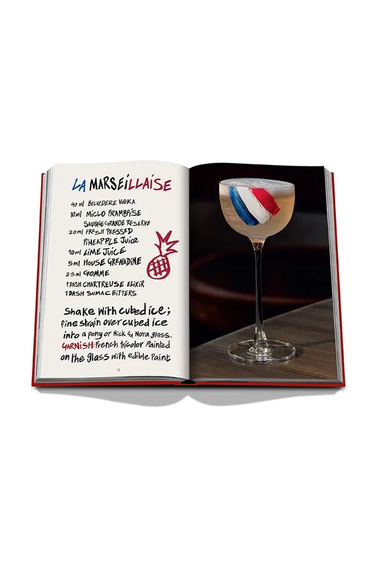 Assouline książka Swans Bar By Assouline, English 9781649803856 czerwony