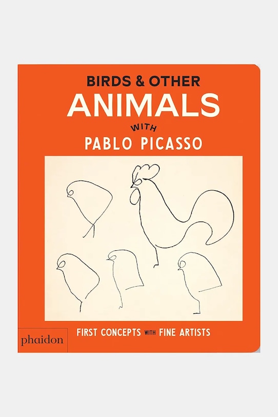 Kniha home & lifestyle Birds & Other Animals with Pablo Picasso oranžová PH1365