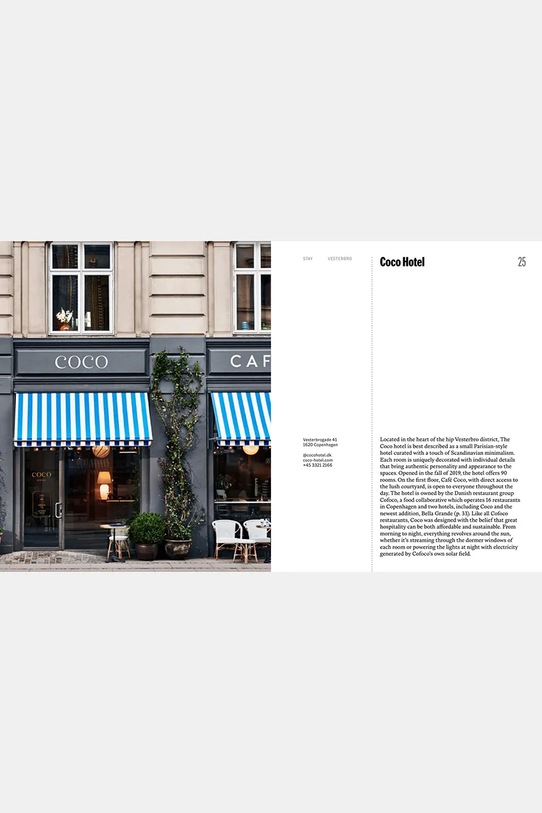 Taschen książka Copenhagen, English bordowy NM1121