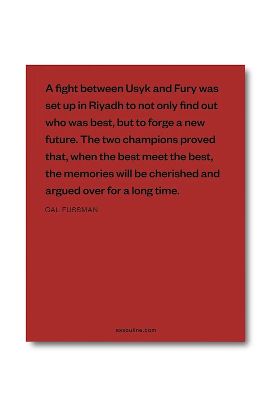 Assouline książka fotograficzna Undisputed Usyk vs. Fury | Legend, Cal Fussman multicolor 9781649805423
