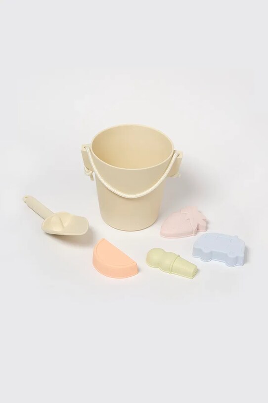 SunnyLife homokozós játékkészlet Silicone Bucket & Spade Set App 6 db többszínű S51SSBML