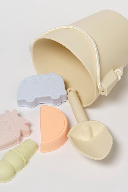 Lifestyle SunnyLife homokozós játékkészlet Silicone Bucket & Spade Set App 6 db S51SSBML többszínű