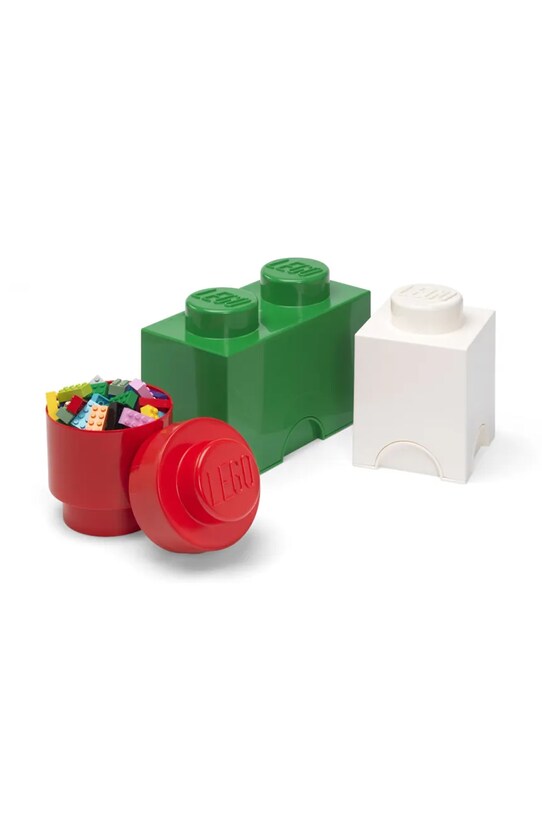 Набір контейнерів для зберігання з кришками Lego 3-pack барвистий 40140801