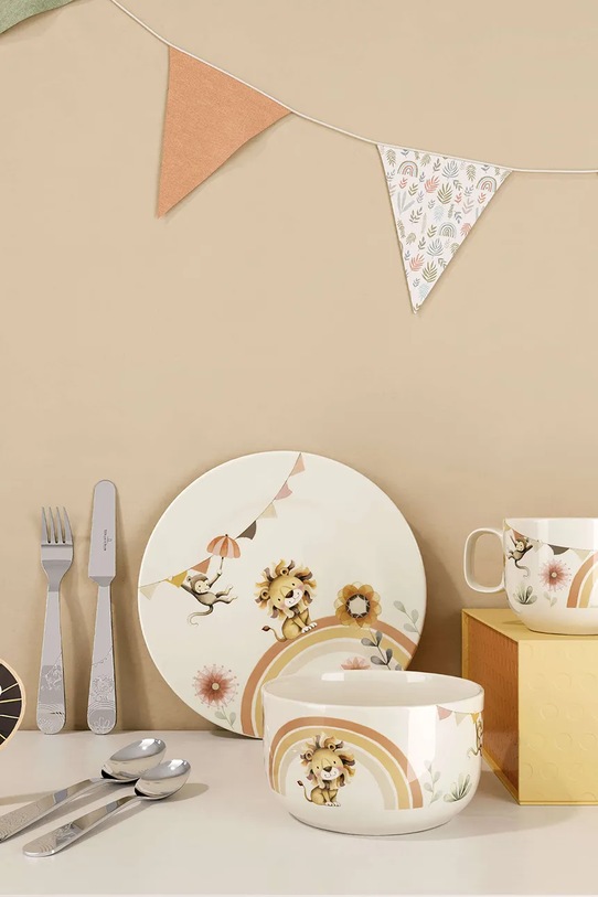 Villeroy & Boch zestaw naczyń i sztućców dla dzieci Roar like a Lion 14.8673.8435 multicolor AA00