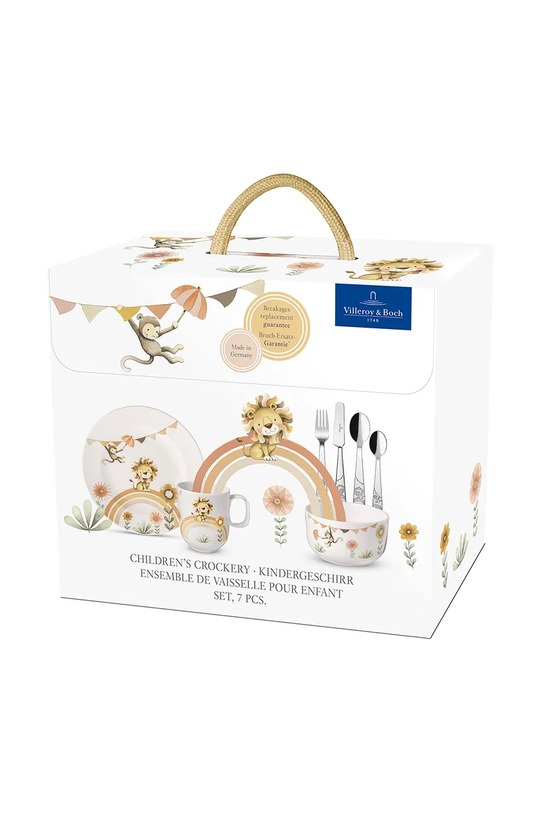 Villeroy & Boch zestaw naczyń i sztućców dla dzieci Roar like a Lion multicolor 14.8673.8435